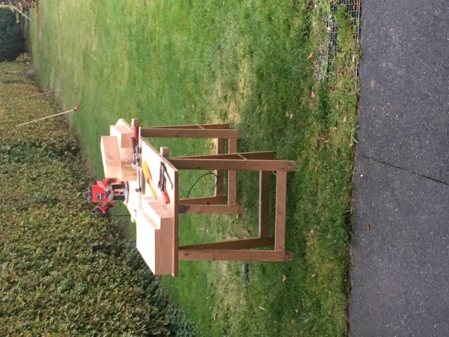 Workplace in the garden